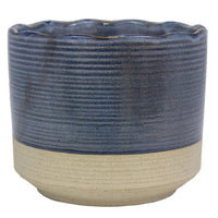 Trendspot Shore 6 in. D Ceramic Planter Blue (Pack of 2)