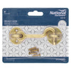 National Hardware 4 in. L Brushed Gold Steel Hook and Eye Closure 1 pc - Deal of The Week