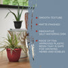 Bloem Ariana 7 in. H X 8.75 in. W X 8 in. D Plastic Traditional Planter Burnt Red - Deal of The Week