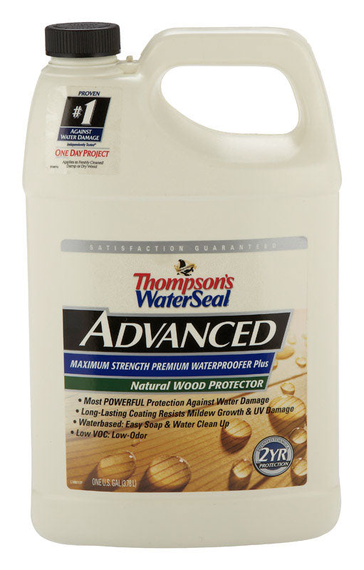 Thompsons Waterseal Advanced Natural Long Lasting Wood Protector 1 gal. (Pack of 2)