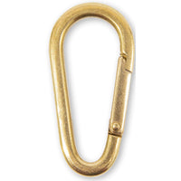 Hillman Sanitas Brass Assorted Black/Gold Clip/Hook Carabiner