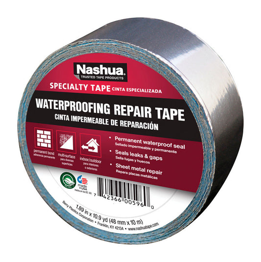 Nashua Silver Aluminum Waterproof Repair Tape 10.9 L yd. x 1.89 W in.