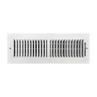 Tru Aire 4 in. H X 14 in. W 2-Way Powder Coat White Steel Wall/Ceiling Register