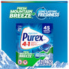 Purex Mountain Breeze Scent Laundry Detergent Pod 11.1 oz 21 pk (Pack of 6)