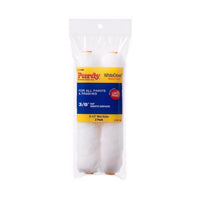 Purdy White Dove Woven Fabric 6.5 in. W X 3/8 in. Mini Paint Roller Cover 2 pk (Pack of 3)
