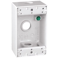Sigma Electric New Work 18.3 cu in Rectangle Die-Cast Metal 1 gang Weatherproof Box White