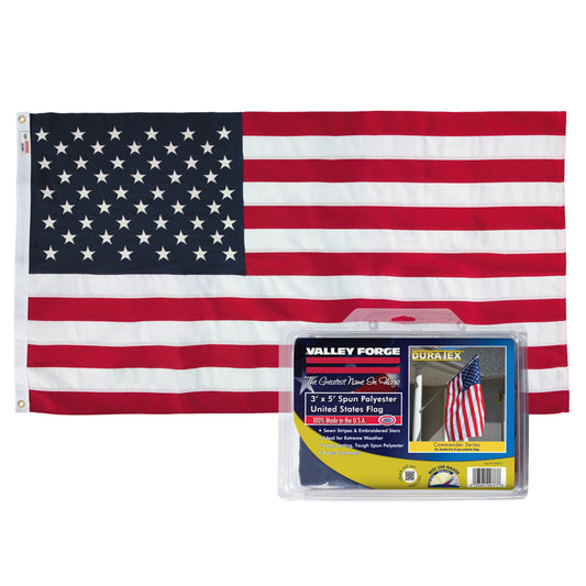 Valley Forge American Flag 3 in. H X 5 ft. W