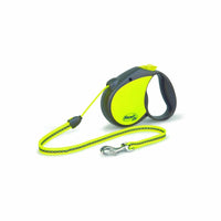 Flexi Neon Yellow Retractable Plastic Dog Leash Medium - Open Box
