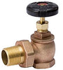 B & K Products Brass Steam Radiator Valve Angle 1-1/4 FPT x 1-1/4 MPT in. with Heat-Resist Hand Wheel