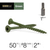Deck Plus No. 8  x 2 in. L Star Flat Head Exterior Deck Screws 50 pk