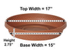 Bloem 2.8 in. H X 17 in. W X 17 in. D Resin Traditional Tray Terracotta Clay