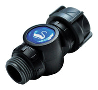Swan Multi-Purpose Swivel Hose Connector Black – 180/360° Rotation to Prevent Kinks and Improve Water Flow