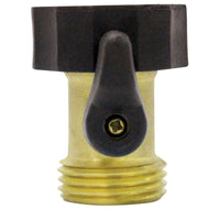 Gilmour Brass Threaded Male Hose Shut-off Valve