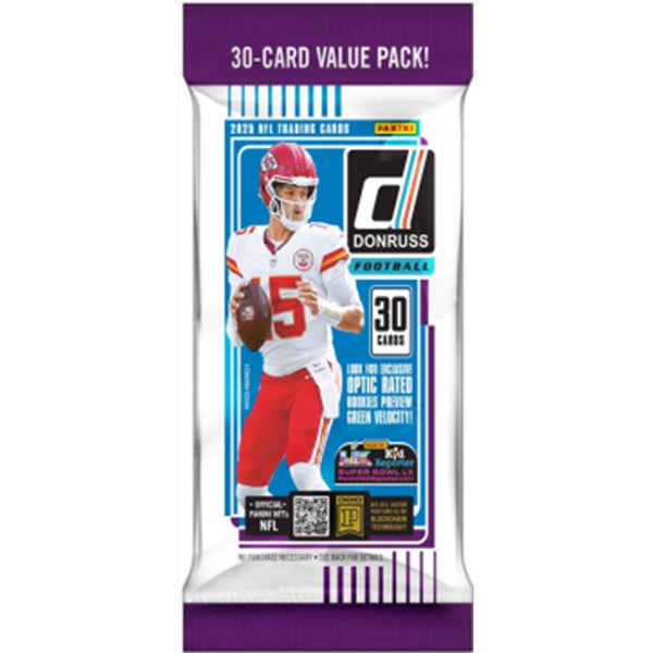 Tarjetas coleccionables de fútbol americano Panini Donruss 2025 (paquete de 12)