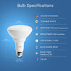 Feit Smart Home BR30 E26 (Medium) Smart-Enabled LED Bulb Color Changing 65 Watt Equivalence 1 pk