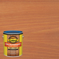 Cabot Semi-Transparent 16380 Redwood Oil-Based Penetrating Oil Deck and Siding Stain 1 gal. (Pack of 4)