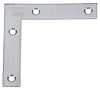 National Hardware 4 in. H X 0.75 in. W Stainless Steel Flat Corner Brace