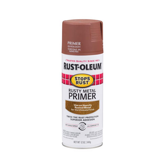 Rust-Oleum Stops Rust Brown Primer 12 oz. (Pack of 6)