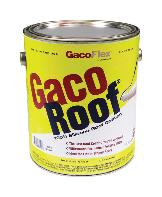 GacoFlex GacoRoof White Silicone Roof Coating 1 gal. (Pack of 4)