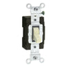 Leviton Commercial Illuminated 15 amps Toggle Switch Ivory 1 pk