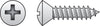 Hillman No. 12 X 3 in. L Phillips Oval Head Sheet Metal Screws 50 pk