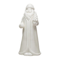 Creative Co-Op White Santa Claus Figurine 10 in. (Pack of 6)