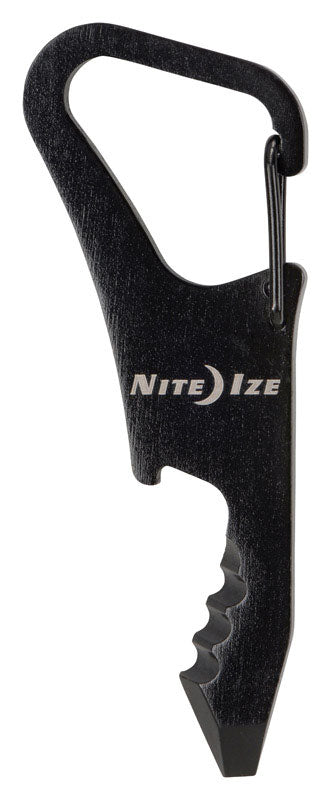 Nite Ize DoohicKey ClipKey 1.8 in. D Stainless Steel Black DoohicKey Multi Key Tool