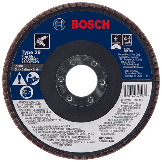 Bosch 4.5 in. D X 7/8 in. Grinding Wheel