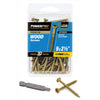 Hillman Power Pro No. 9  x 2-1/2 in. L Star Flat Head Exterior Deck Screws 50 pk