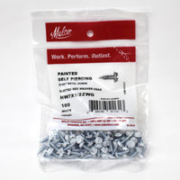 Malco No 7 Sizes X 1/2 in. L Slotted Hex Washer Head Sheet Metal Screws 100 pk