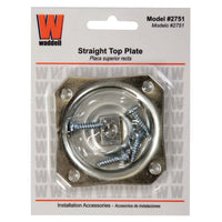 Waddell 2-1/2 in. H Straight Steel Table Leg Plate