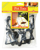 Pot Toes 3 in. H Black Plastic Plant Stand