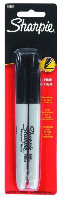 Sharpie Black Fine Tip Permanent Marker 2 pk (Pack of 6)