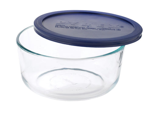 Pyrex 6017397 7 Cup Storage Plus® Round Dish With Plastic Cover (Pack of 4)