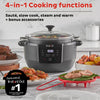 Instant 7.5 qt Black/Silver Aluminum Programmable Slow Cooker