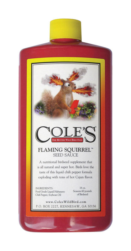 Cole's Flaming Squirrel Assorted Species Soybean Oil Seed Sauce 16 oz