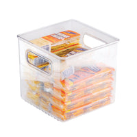 iDesign 0.13 cu ft Clear Storage Bin 6 in. H X 6 in. W X 6 in. D