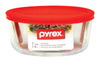 Pyrex 7 cups Food Storage Container 1 pk Clear/Red (Pack of 4)