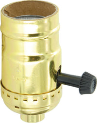 Leviton Metal Incandescent Medium Base Turn Knob Socket 1 pk - Open Box