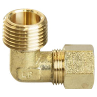 1/2 in. Compression X 1/2 in. D MPT Brass 90 Degree Elbow (Pack of 5)