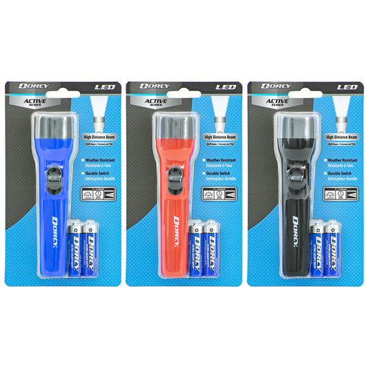 Dorcy Active Series 25 lm Blue LED Flashlight AA Battery