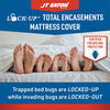 JT Eaton Lock-Up Queen White Stretch-Knit Polyester Mattress Encasement Cover