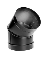 DuraVent DuraBlack 6 in. D X 6 in. D 45 deg Galvanized Steel Stove Pipe Elbow - Deal of The Week