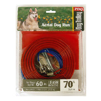 PDQ Red Tie-Out Vinyl Coated Cable Dog Tie Out Large