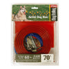 PDQ Red Tie-Out Vinyl Coated Cable Dog Tie Out Large