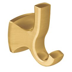 BRUSHED GOLD DOUBLE ROBE HOOK