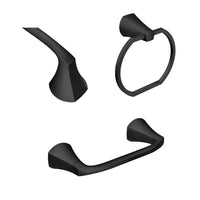 Moen Lindor Matte Black Bathroom Hardware Kit 18 in. L Zinc - Deal of The Week
