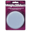 Magic Sliders Gray 4 in. Adhesive Plastic Sliding Discs 4 pk