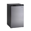 Avanti 4.4 cu ft Black/Silver Stainless Steel Compact Refrigerator 228 W