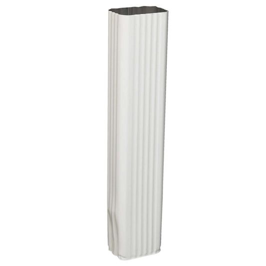 Amerimax White Aluminum K-Gutter Downspout Extension 15 L x 3 H x 4.25 W in.